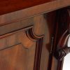 Fine Victorian mahogany bookcase door quadrant