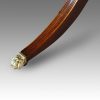 Mahogany Regency style pedestal dining table leg