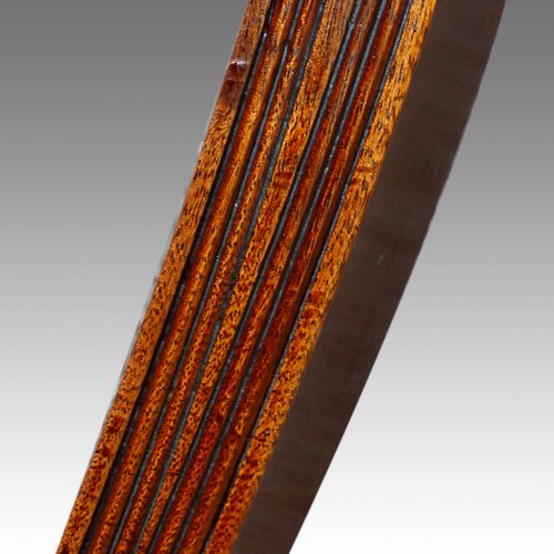 Mahogany Regency style pedestal dining table leg detail