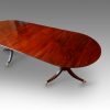 Mahogany Regency style pedestal dining table top