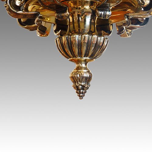 Pair of bronze chandeliers fine casting