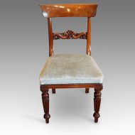 Set of 6 William IV mahogany dining chairs single
