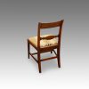 Set of 8 Regency mahogany dining chairs side chair rear
