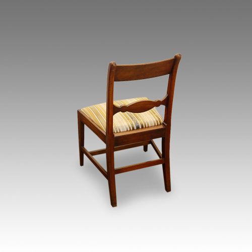 Set of 8 Regency mahogany dining chairs side chair rear