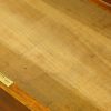Victorian mahogany pedestal desk drawer interior
