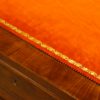 Victorian mahogany pedestal desk edge detail