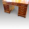 Victorian mahogany pedestal desk rear
