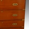 Victorian satinwood military chest drawers