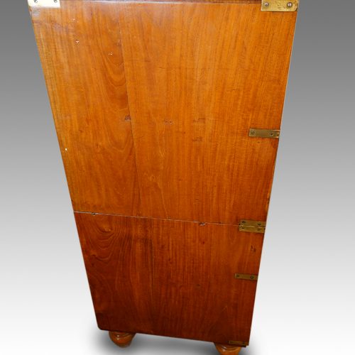 Victorian satinwood military chest side