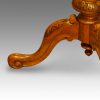 Victorian walnut wine table leg detail