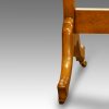 Walnut dome cheval mirror leg