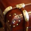 Custom made limited edition leather luggage bedside chest corner