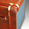 Custom made limited edition leather luggage bedside chest rear