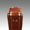 Custom made limited edition leather luggage bedside chest side