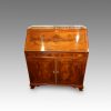 Edwardian inlaid mahogany bureau with cupboard
