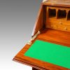 Edwardian inlaid mahogany bureau with cupboard baize