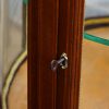 Edwardian mahogany circular bijouterie cabinet key