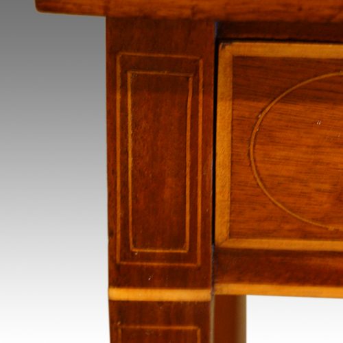 Edwardian mahogany small side-table inlay