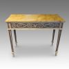 Pair of console tables detail
