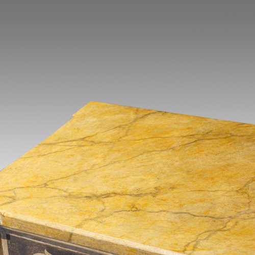 Pair of console tables faux marble