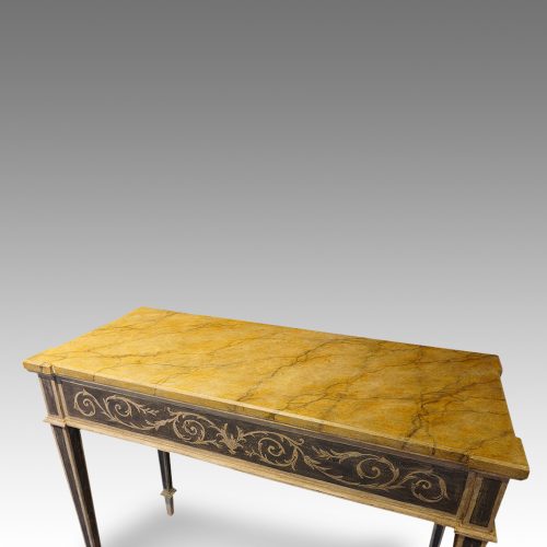 Pair of console tables top