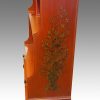 Pair painted waterfall bookcases side