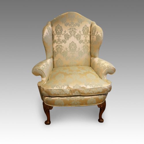 Queen Anne style wing-chair