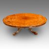 Victorian burr walnut coffee table side
