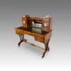 Victorian burr walnut writing table with Jasperware panels