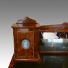 Victorian burr walnut writing table with Jasperware panels cupboard