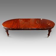 Victorian mahogany 12 seat extending dining table