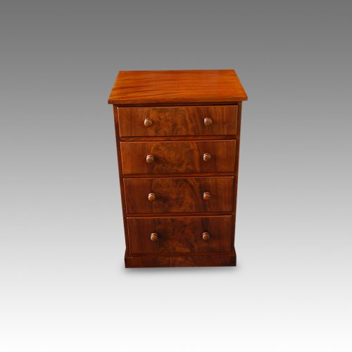 Victorian mahogany narrow flight of drawers,1