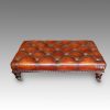 Leather large stool
