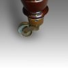 Leather large stool castor