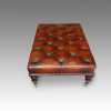 Leather large stool end