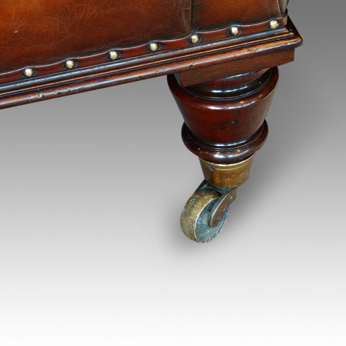 Leather large stool leg