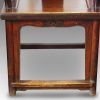 Pair of Chinese elm yoke chairs base