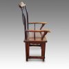Pair of Chinese elm yoke chairs side view