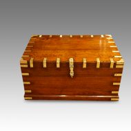 Victorian brass bound military chest