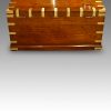 Victorian brass bound military chest rear