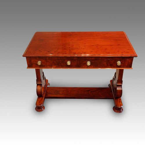 Victorian mahogany side-table detail
