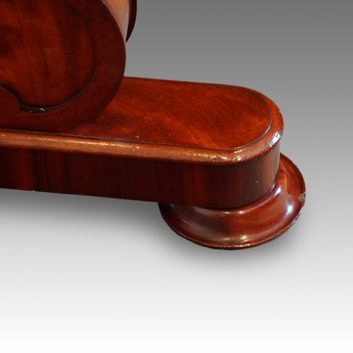 Victorian mahogany side-table foot