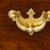 Victorian teak brass bound military chest handle