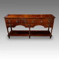 19thc. oak potboard dresser base
