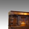 Antique oak court cupboard corner