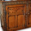 Antique oak court cupboard cupboard door