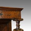 Antique oak court cupboard turning detail