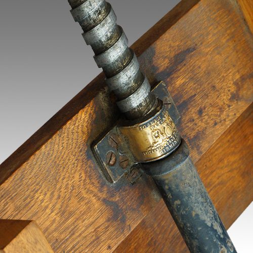 Edwardian extending mahogany dining table patent telescopic action