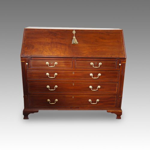 Georgian mahogany Lancashire bureau