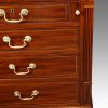 Georgian mahogany Lancashire bureau drawer front